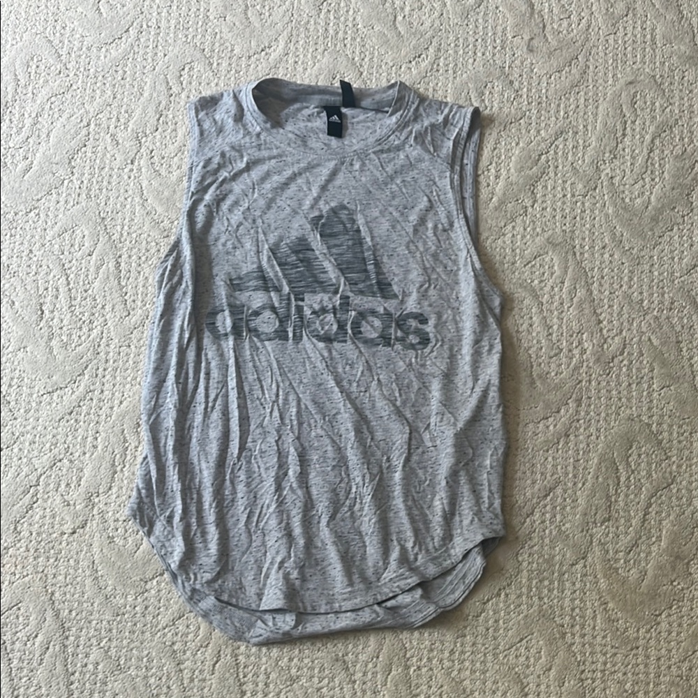 Adidas Heather Gray Muscle Tee